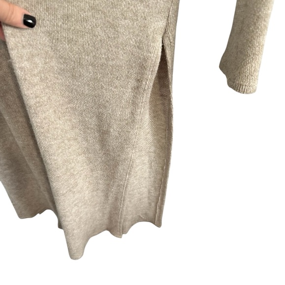 Dutch Bros Women’s SMALL Long Light Tan Duster Sweater RARE So CUTE! DB 1992 - Picture 4 of 8